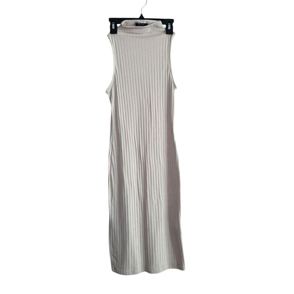 Forever 21 Tan Ribbed Sleeveless Women’s Maxi Dress Size Small